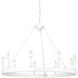 Alastair 9 Light 32 inch Matte White Chandelier Ceiling Light